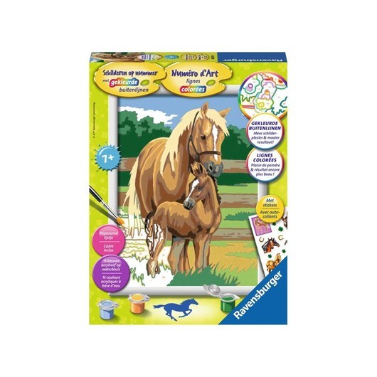 Ravensburger Painting by numbers-horse love