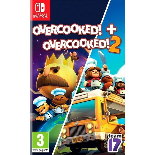 Overcooked + Overcooked 2 Double Pack - Nintendo Switch - Party