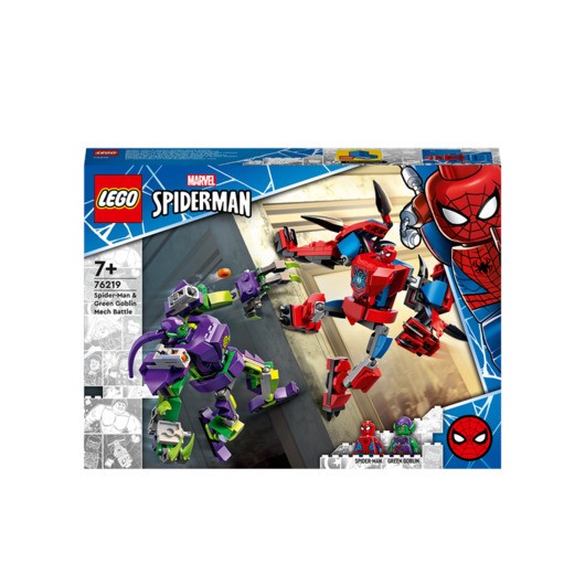 LEGO Marvel Super Heroes 76219 Spider-Man och Green Goblin - robotstrid
