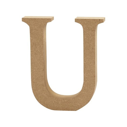 Creativ Company Letter U MDF 8cm 1pc.