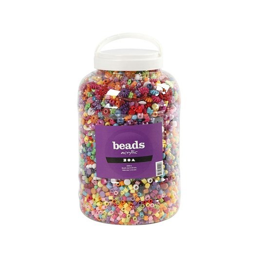 Creativ Company XL Bucket with Plastic Beads 3kg