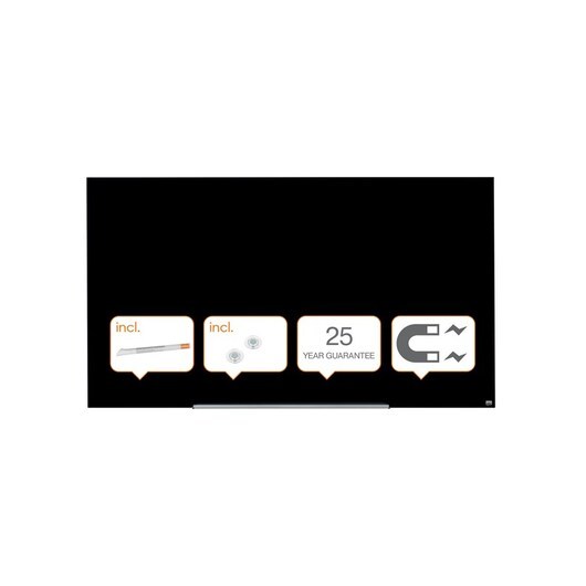 Nobo Impression Pro Magnetisk Glas Whiteboard 190x100 cm Svart