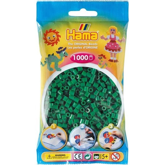 Hama Ironing beads-Green (010) 1000pcs.