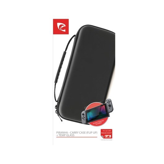 PIRANHA Switch Combo Carry Case and Tempered Glass - Bag - Nintendo Switch