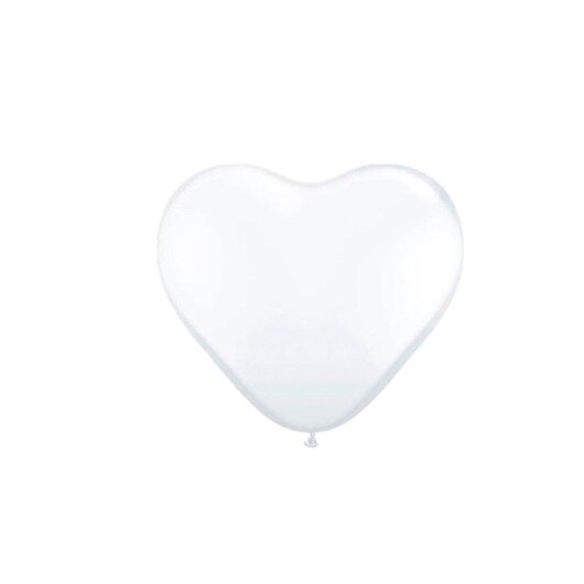 Folat BV Heart Balloons - White 8pcs.