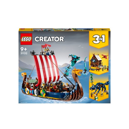 LEGO Creator 31132 Vikingaskepp och Midgårdsormen