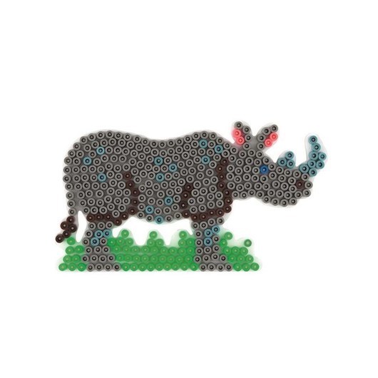 Hama Ironing Beads Pegboard-Rhino