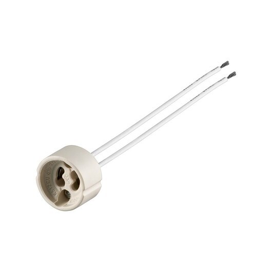 Pro GU10 lamp holder / base / socket with twin cable
