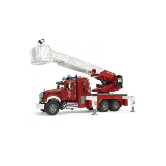 Bruder MACK Granite Fire engine with slewing ladder and water pump