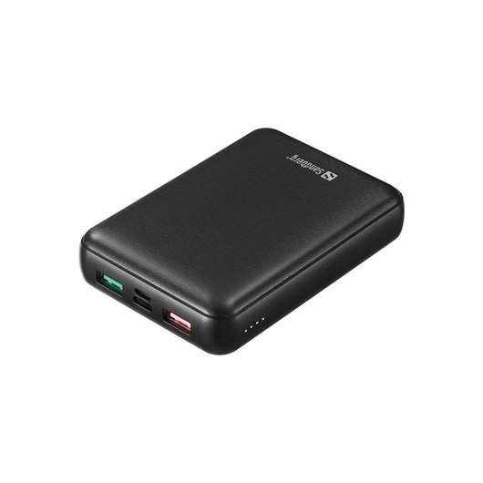 Sandberg Powerbank USB-C PD 45W 15000 PowerBank - Svart - 15000 mAh