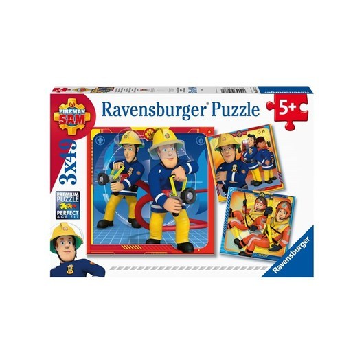 Ravensburger Fireman Sam To The Rescue! 3x49p