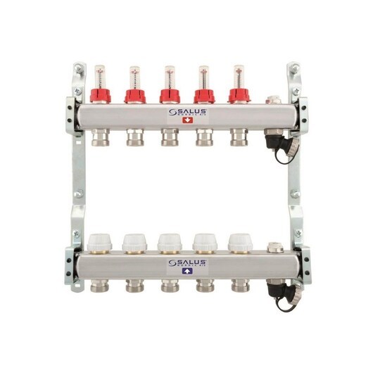 Salus Floor heating manifold 2 slings with flowmeter