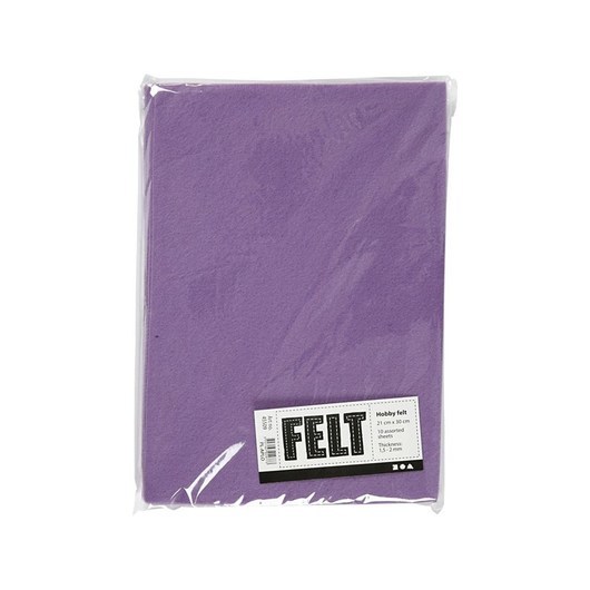 Creativ Company Hobby Felt Light Purple A4 10 Sheets