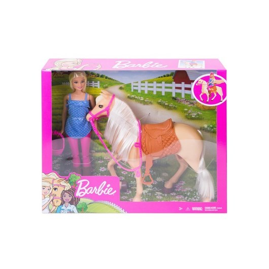 Barbie Doll and Horse (Blonde)