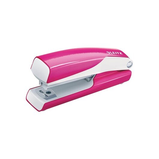 Leitz Häftapparat  WOW Mini Metall 10 ark Rosa