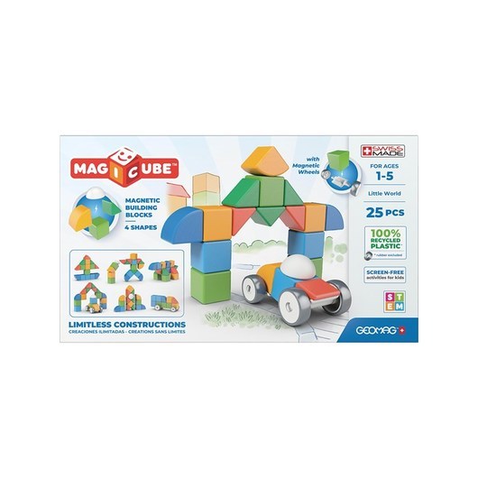 Amo Toys Geomag Magicube 4 Shapes Recycled 25 st.