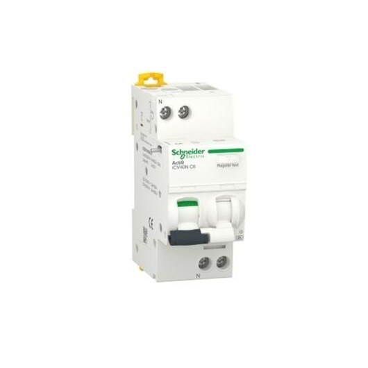 Schneider Electric Acti9 Combination switch iCV40N 1P+N 10A B 30mA 6kA at A 36 mm