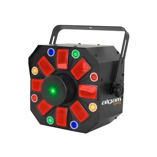 Algam Lighting LED-laserprojektor 8 multifunktionella roterande huvuden