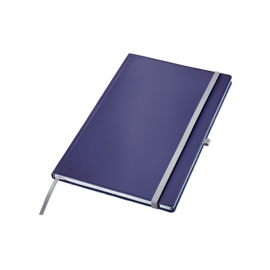 Leitz Style Anteckningsbok A4 linjerad med inbundet omslag, blå
