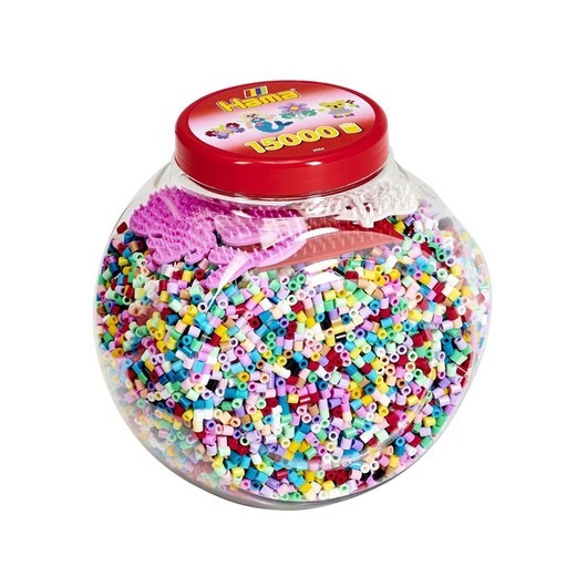 Hama Midi Beads 15000 pcs. Mix in Jar
