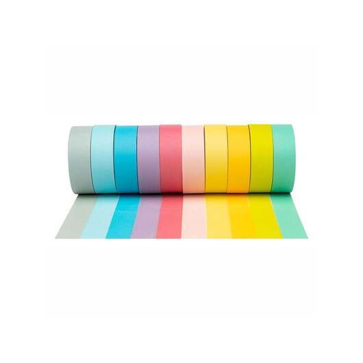 Colorations - Washi Tape Pastel Colors Set of 10