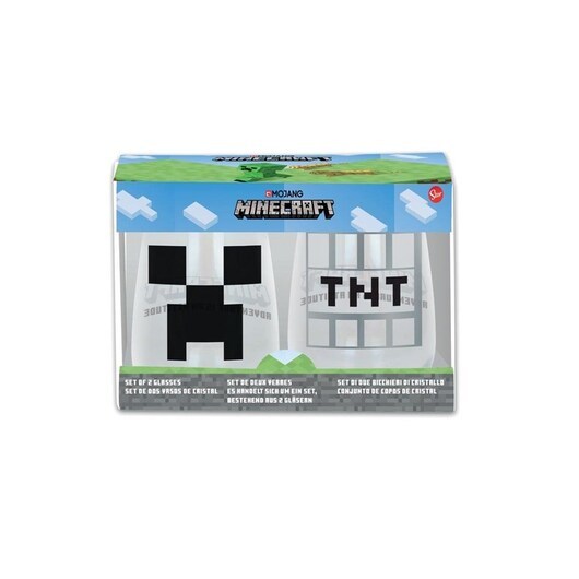 STOR Minecraft - Gift set of 2 Glasses