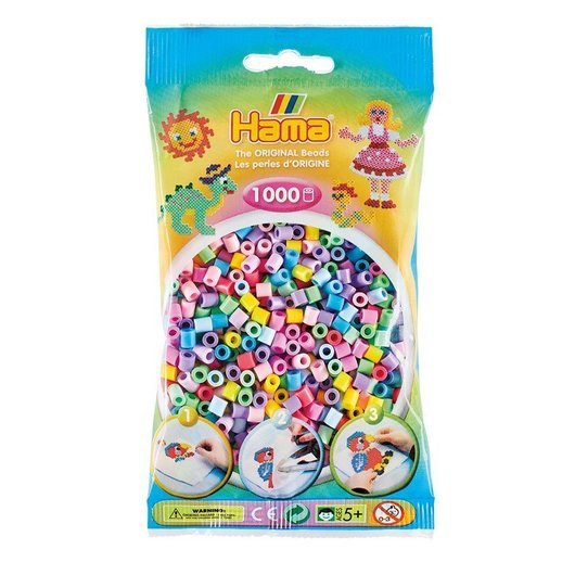 Hama Ironing beads-Pastelmix (050) 1000pcs.
