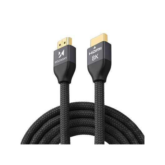 Wozinsky HDMI 2.1 Cable 8K 60 Hz 48 Gbps / 4K 120 Hz / 2K 144 Hz 5 m Silver (WHDMI-50)
