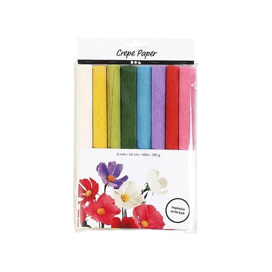 Creativ Company Crepe Paper Standard Colors 8 Sheets