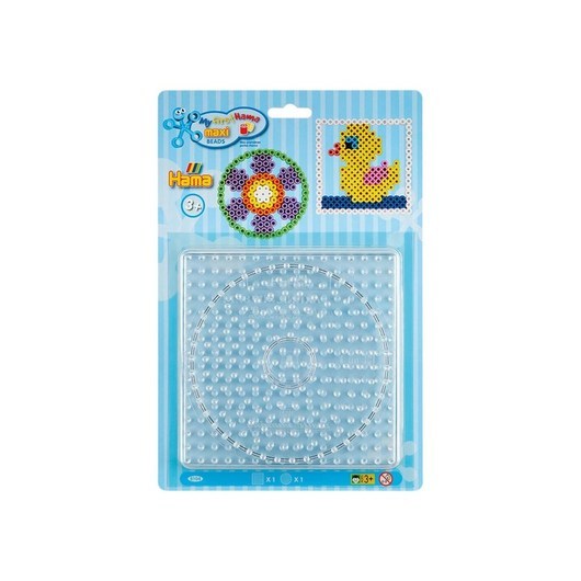 Hama Iron on Bead Plates Maxi - Circle and Square