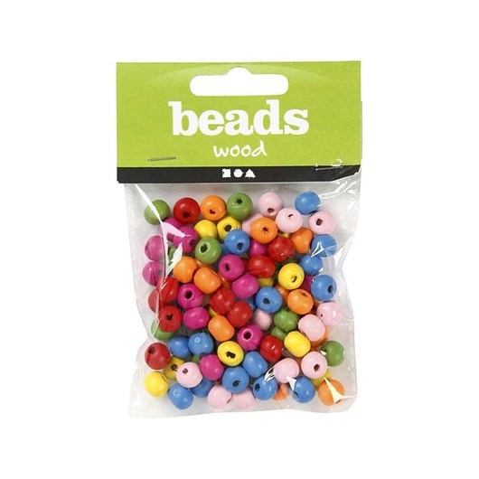 Creativ Company Wooden Beads Mix 8mm 16gr