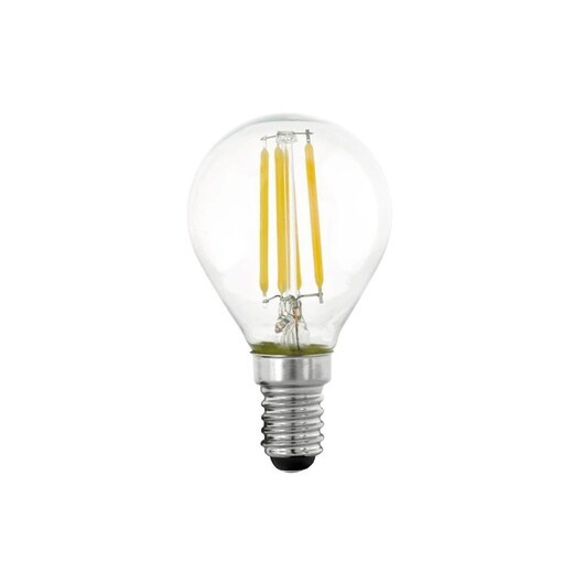 EGLO LED-glödlampa P45 Mini ball 4.5W/827 470 lumen clear 3-step dimmable E14