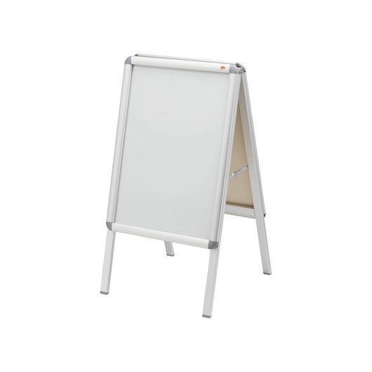 NOBO Premium Plus A2 A-Board Sign Holder with Snap Frame