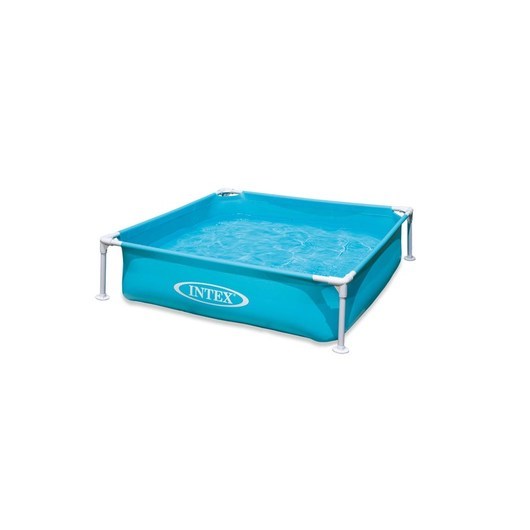 Intex Mini Rörpool 122x122x30cm (342L) blå (Mini Frame Pool) (från 2 år)