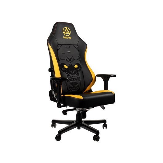 noblechairs HERO Gaming Chair - Far Cry 6 Special Edition Gaming Stol - Svart / Gul - PU-skin - Upp till 150 kg
