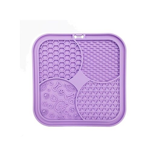 - Lickmat for Cat - Lily - Purple - 20 x 20 cm
