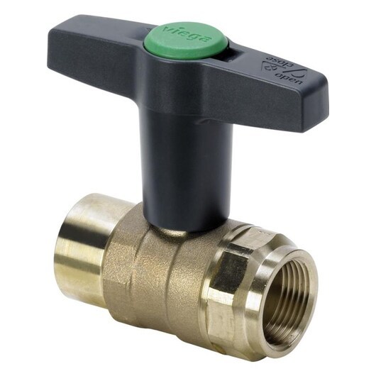 Viega Easytop ball valve socket/socket 1" gunmetal
