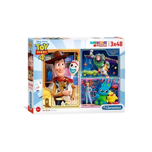 Clementoni Puzzle Toy Story 3x48st. Golv