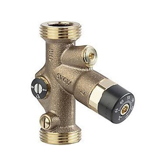 Viega Easytop control valve 1&apos;&apos; Nipple/nipple Silicon bronze