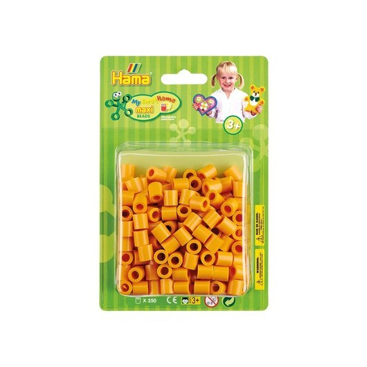 Hama Iron On Beads Maxi - Teddy Bear Brown 250pcs