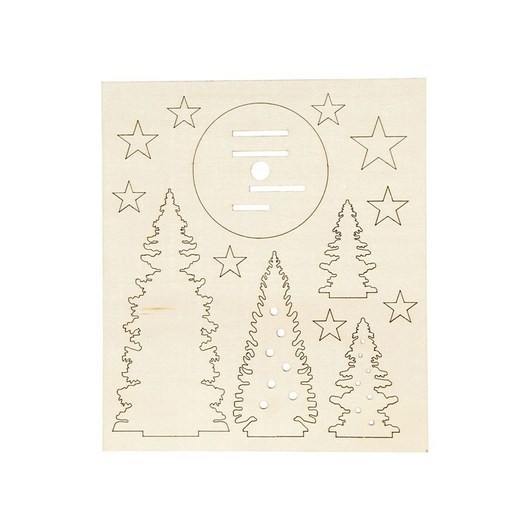 Creativ Company Create and decorate your wooden Christmas trees
