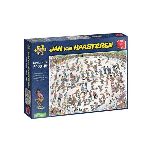 Jan van Haasteren Jigsaw Puzzle - Skateboarding in the Bowl 2000 pcs. Golv