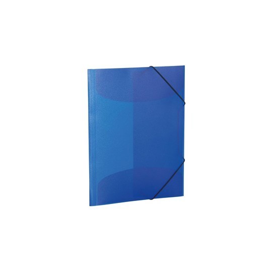 HERMA Elasticated folder A4 PP translucent dark blue