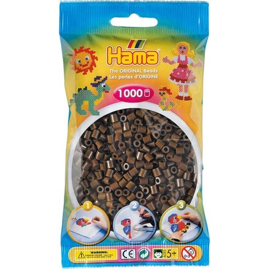 Hama Midi 5+ Ironing beads - Brown - 1000pcs