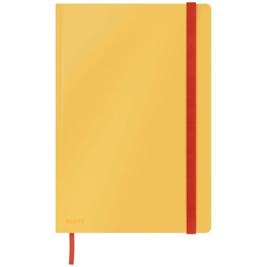 Leitz Cosy Anteckningsbok L Soft Touch Rutad med hårt omslag, gul
