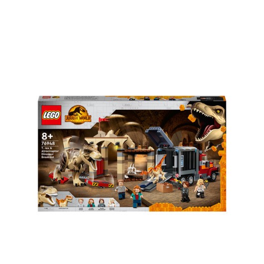LEGO Jurassic World 76948 T. rex &amp; Atrociraptor - Dinosaurieflykt