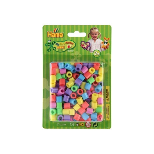 Hama String Beads Maxi - Pastel Mix (50) 250 pcs.