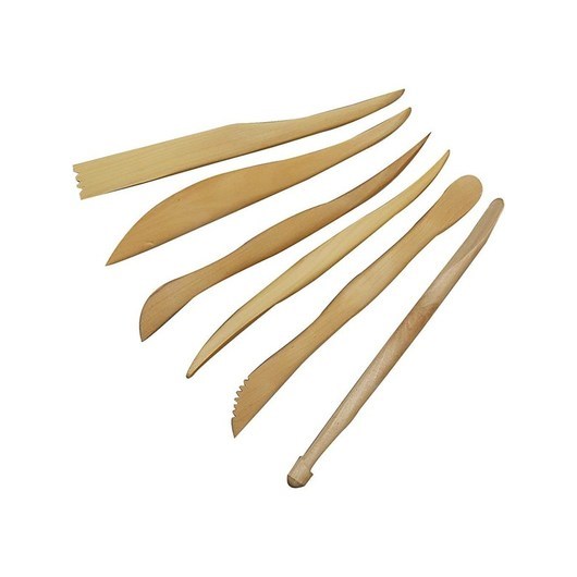 Creativ Company Modeling Tool Set Wood 6 pcs.