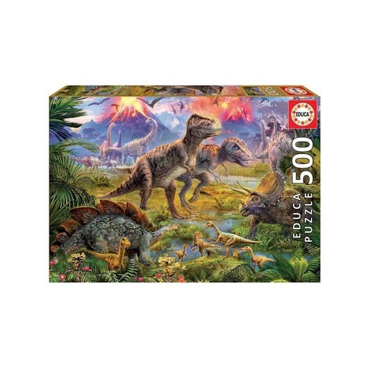 Educa pussel Dinosaurie 500 bitar 3D pusselspel
