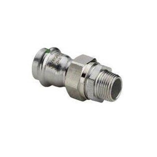 Viega Sanpress Inox transition fitting 22 x 3/4" Stainless steel/bright 438302